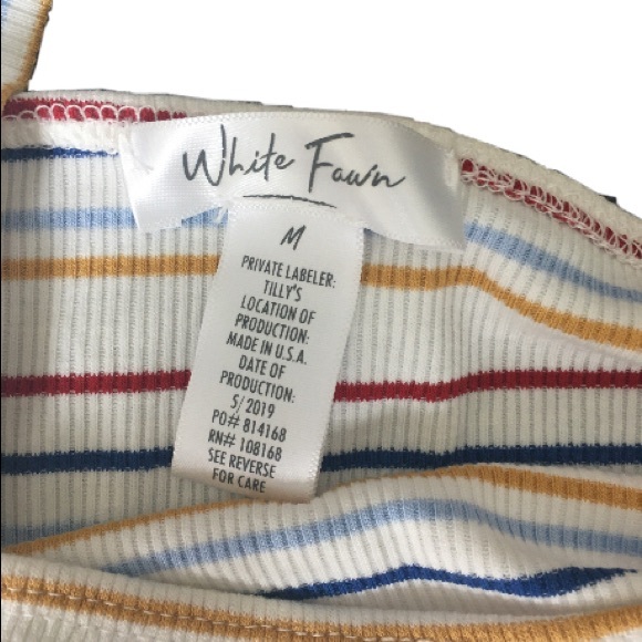 super cute and in style striped box tank - Picture 2 of 2